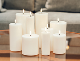 DELUXE Cream LED Candle 2,2x15 - (RF-0115)